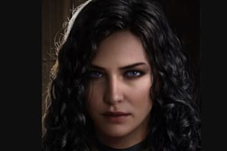 2d to 3d photorealistic daz3d studio, hyper realistic character,texture 3d model