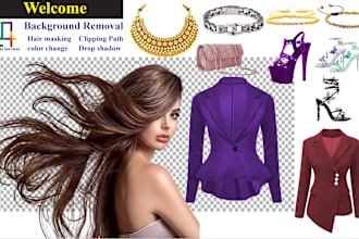 do photo background removal, hair masking, and clipping path