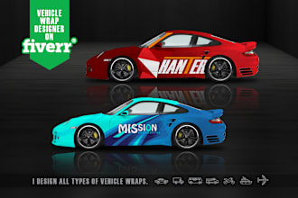 do high quality vehicle wrap designs for business or personal use