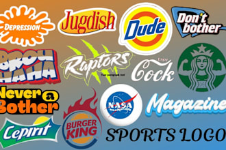 do nba mlb, spoof parody world series star games logo with your name