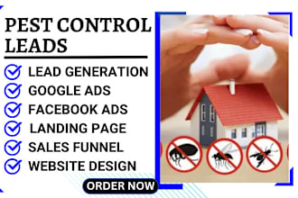generate exclusive pest control leads lawncare fumigation leads website