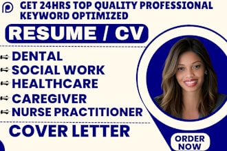do social work dental healthcare caregiver resume in 24 hours