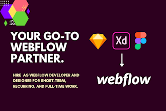 convert figma to webflow responsive website or clone website