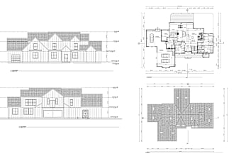 draw 2d architectural blueprint, autocad floor plan, draftsman for house plans