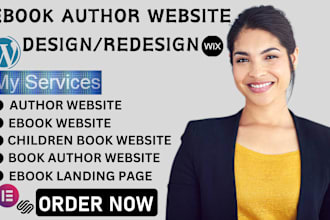 book author website author website ebook website ebook landing page website SEO
