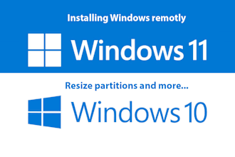 remotely install windows on a laptop and computer