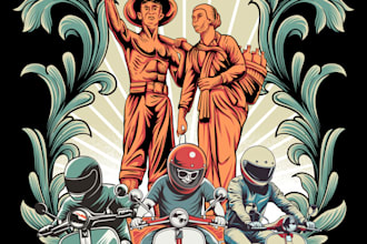 draw illustration for poster