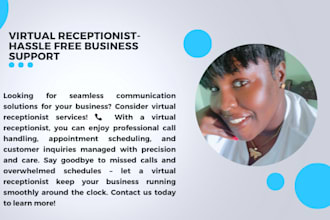 your professional virtual receptionist for call handling and appointment setting