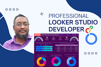 create professional looker studio or google data studio dashboard report