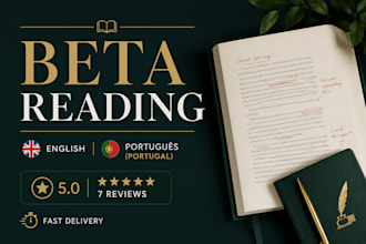 be your professional book beta reader and fiction feedback