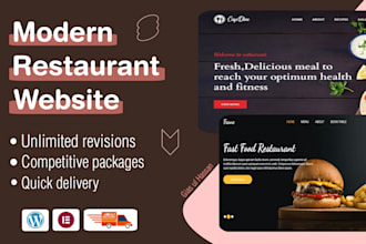 build wordpress restaurant website with online ordering system