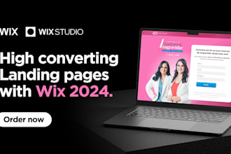 create high converting landing pages with wix studio
