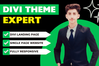 create responsive divi landing page design