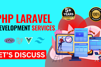 develop and fix PHP laravel web applications and apis