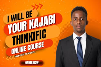 design online course website kajabi thinkific, podia, learnable website