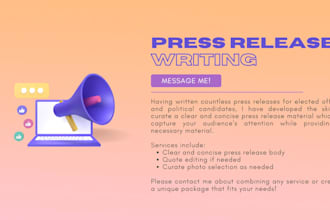 write a compelling and concise press release