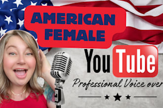 be your professional female voice over for youtube