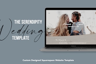 provide a premium boho wedding website template