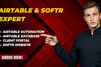 do softr webapp, softr website airtable automation setup client portal softr