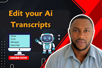 edit ai auto generated transcripts