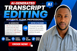 edit ai generated transcripts for accuracy and clarity