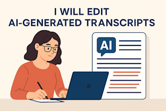 transcribe, and edit ai generated transcripts