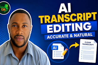 edit ai generated transcripts for accuracy, clarity and formatting