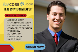setup globiflow chime kvcore realestate podio real estate CRM