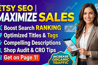 do etsy seo for titles and tags to rank shop listing on front pages