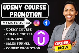 do udemy course promotion online course thinkific course uploading sales funnel