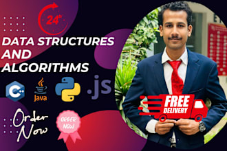 do complex data structures and algorithms tasks in java, cpp or python