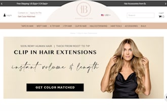 design hair extension shopify store hair extension store hair extension website