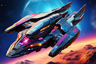 draw a spaceship or vehicle design