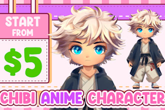 draw cute chibi anime character, kawaii chibi art