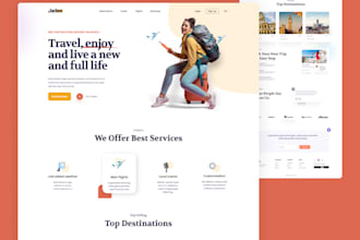 do clean professional web landing page UI UX design figma