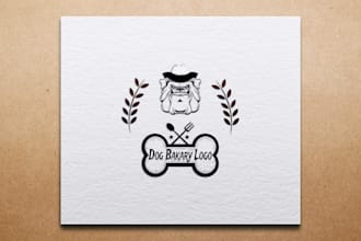 create dog bakery logo