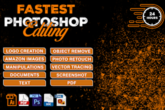 do photoshop editing, modify text document, or object remove
