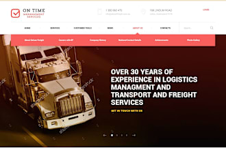 design moving company website, logistics website, trucking, dispatch, freight