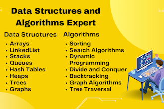 do data structures and algorithms tasks in java, python and cpp