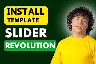 install slider revolution template or create slider using slider revolution