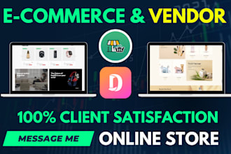 build pro ecommerce online store and wcfm, dokan multivendor woocommerce webshop