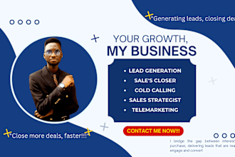 be sales closer sales representative lead generation expert