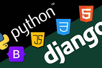 develop django web application as a full stack developer