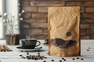 do coffee packaging, coffee bag, label design