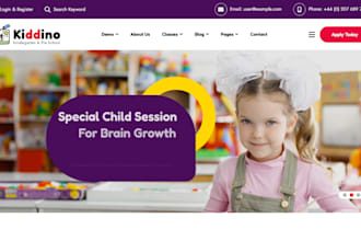 build a daycare website kindergarten childcare preschool website