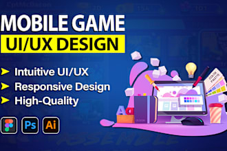 create stunning UI UX design for your mobile game