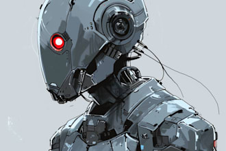 draw your sci fi character,mecha character,robot etc