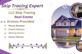do skip tracing for llc skip tracing and real estate