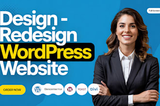 design clean and responsive wordpress website