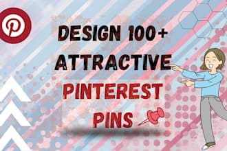 design eye catching pinterest pins and product videos pins